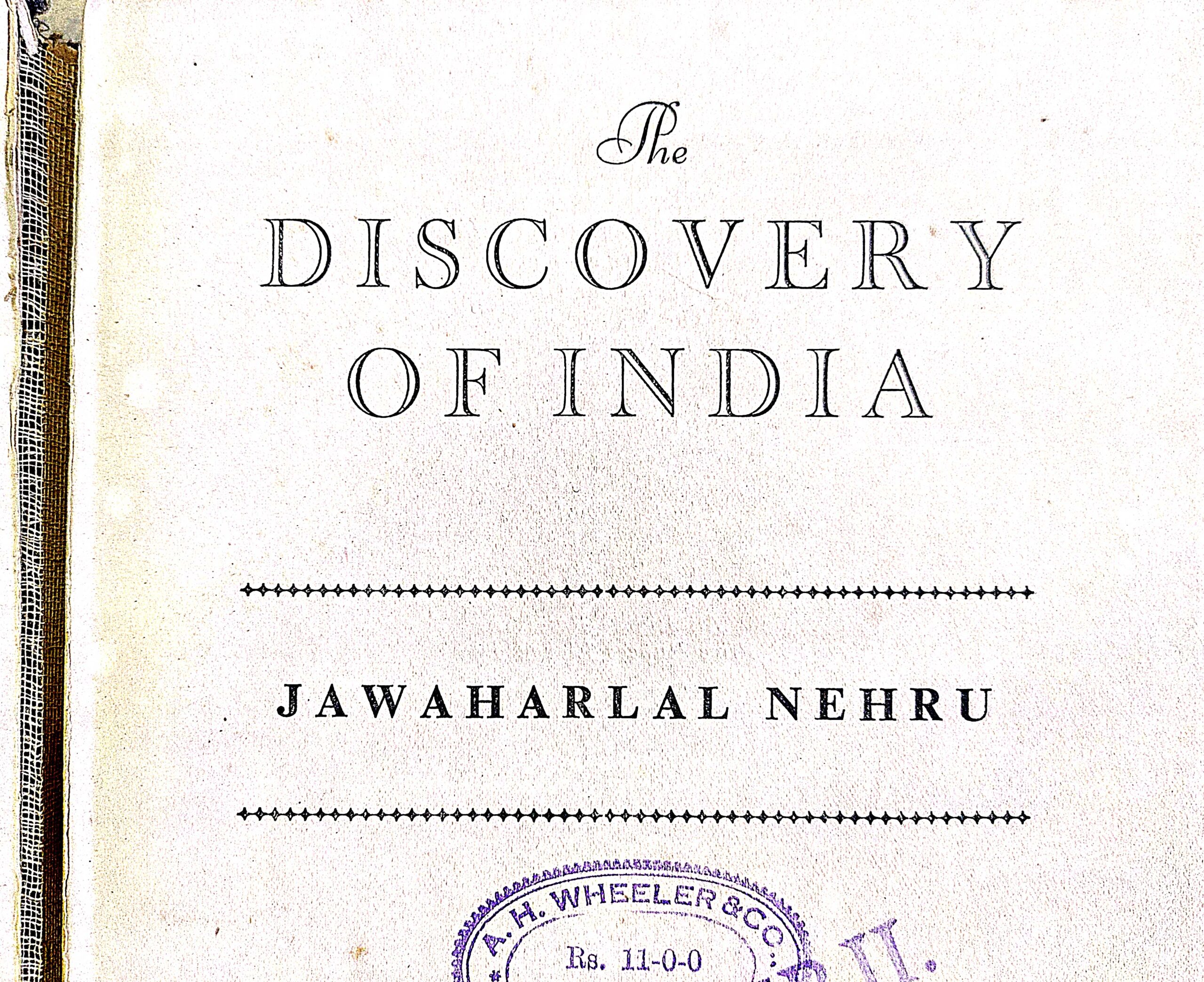 used-book-the-discovery-of-india-nehru-signet-press-august-1946